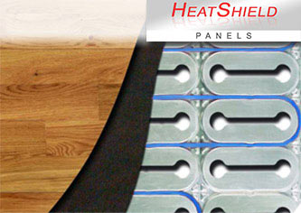 HeatShield reflective floor heating insulation panels.